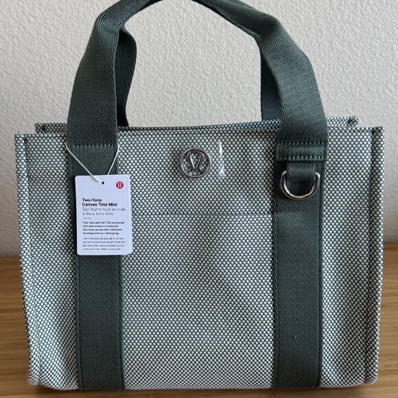 Lulu Lemon Canvas Mini Tote - Picture 1 of 8